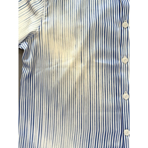 Men's Reiss Blue And White Short Sleeve Shirt Size XL - Picture 4 of 6